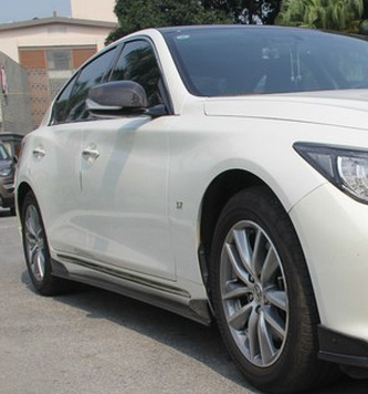 Infiniti Q50 Premium Sport Red Sport 400 Pre-Facelift 2014 2015 2016 2017 with Aftermarket Parts - Rear Diffuser Carbon Fiber from Aero Republic