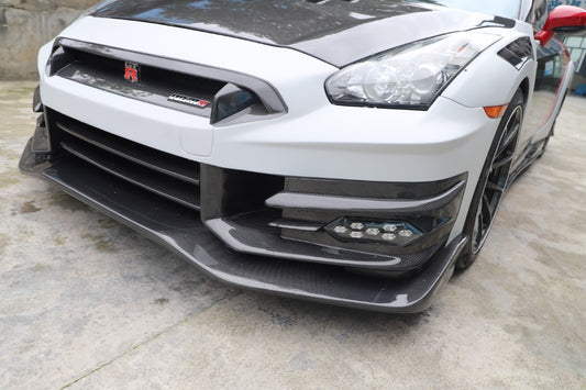 Nissan GTR R35 CBA DBA EBA 2008 2009 2010 2011 2012 2013 2014 2015 2016 2017 2018 2019 2020 2021 2022 2023 2024 with Aftermarket Parts - T-Spec Style Daytime Running Lights ABS from Aero Republic