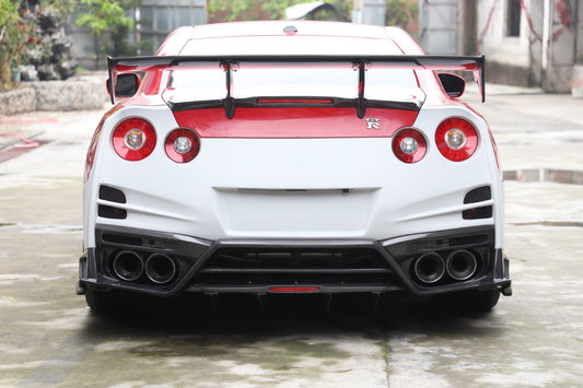 Nissan GTR R35 CBA DBA EBA 2008 2009 2010 2011 2012 2013 2014 2015 2016 2017 2018 2019 2020 2021 2022 2023 2024 with Aftermarket Parts - TS Style Rear Wing Carbon Fiber / FRP from Aero Republic