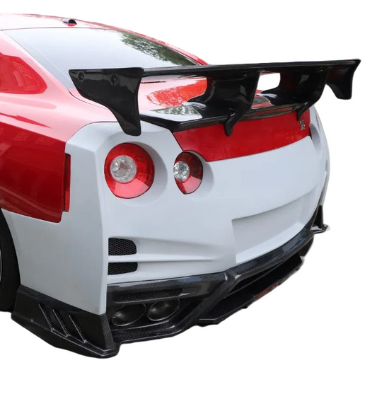 Nissan GTR R35 CBA DBA EBA 2008 2009 2010 2011 2012 2013 2014 2015 2016 2017 2018 2019 2020 2021 2022 2023 2024 with Aftermarket Parts - TS Style Rear Wing Carbon Fiber / FRP from Aero Republic