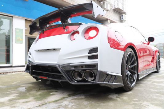 Nissan GTR R35 CBA DBA EBA 2008 2009 2010 2011 2012 2013 2014 2015 2016 2017 2018 2019 2020 2021 2022 2023 2024 with Aftermarket Parts - TSV1 Style Full Body Kit Carbon Fiber / FRP from Aero Republic