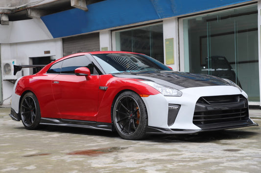 Nissan GTR R35 CBA DBA EBA 2008 2009 2010 2011 2012 2013 2014 2015 2016 2017 2018 2019 2020 2021 2022 2023 2024 with Aftermarket Parts - TSV1 Style Full Body Kit Carbon Fiber / FRP from Aero Republic