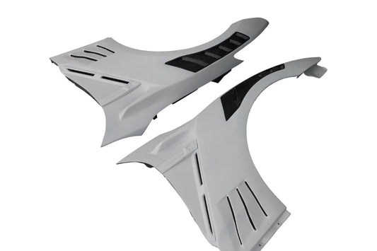 Nissan GTR R35 CBA DBA EBA 2008 2009 2010 2011 2012 2013 2014 2015 2016 2017 2018 2019 2020 2021 2022 2023 2024 with Aftermarket Parts - TSV2 Style Front Fenders Carbon Fiber / FRP from Aero Republic