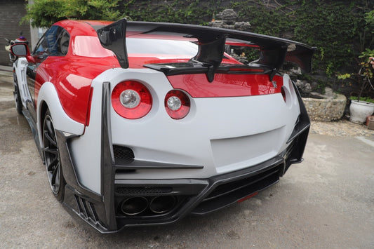 Nissan GTR R35 CBA DBA EBA 2008 2009 2010 2011 2012 2013 2014 2015 2016 2017 2018 2019 2020 2021 2022 2023 2024 with Aftermarket Parts - TSV2 Style Full Body Kit Carbon Fiber / FRP from Aero Republic