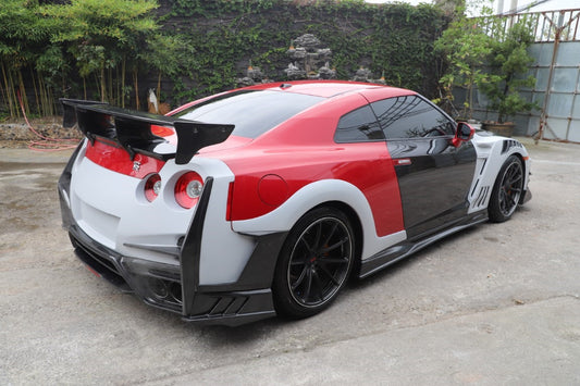 Nissan GTR R35 CBA DBA EBA 2008 2009 2010 2011 2012 2013 2014 2015 2016 2017 2018 2019 2020 2021 2022 2023 2024 with Aftermarket Parts - TSV2 Style Full Body Kit Carbon Fiber / FRP from Aero Republic