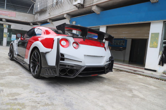 Nissan GTR R35 CBA DBA EBA 2008 2009 2010 2011 2012 2013 2014 2015 2016 2017 2018 2019 2020 2021 2022 2023 2024 with Aftermarket Parts - TSV2 Style Full Body Kit Carbon Fiber / FRP from Aero Republic