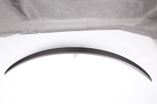 Tesla Model 3 Performance 2017 2018 2019 2020 2021 2022 2023 with Aftermarket Parts - A Style Rear Lip Spoiler Pre-preg Carbon from Aero Republic