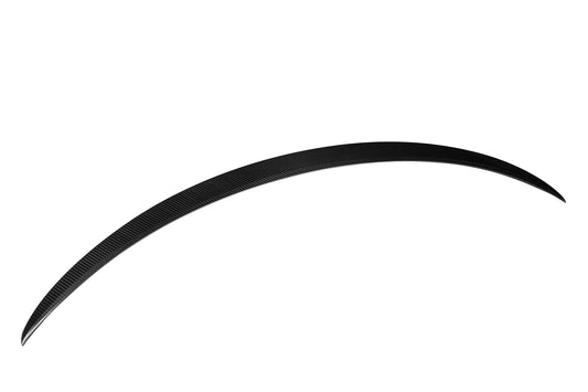 Tesla Model 3 Performance 2017 2018 2019 2020 2021 2022 2023 with Aftermarket Parts - A Style Rear Lip Spoiler Pre-preg Carbon from Aero Republic