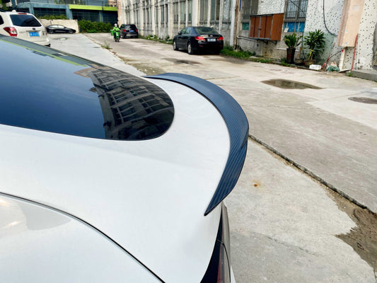 Tesla Model 3 Performance 2020 2021 2022 2023 2024 2025 with Aftermarket Parts - VS Style Rear Lip Spoiler Pre-preg Carbon from Aero Republic