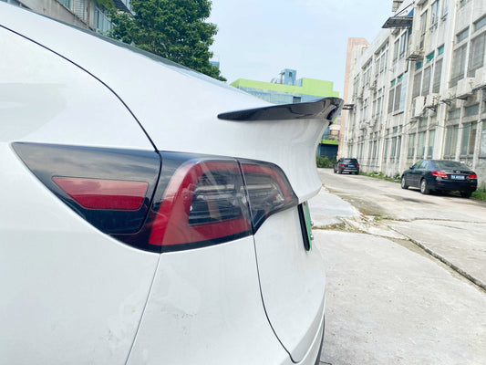 Tesla Model 3 Performance 2020 2021 2022 2023 2024 2025 with Aftermarket Parts - VS Style Rear Lip Spoiler Pre-preg Carbon from Aero Republic