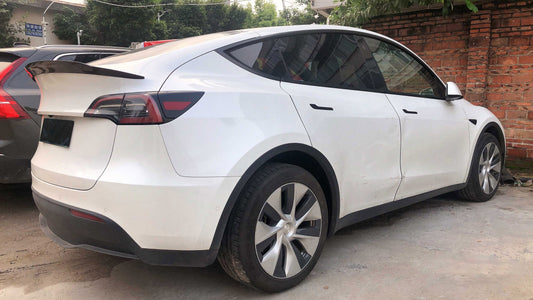 Tesla Model 3 Performance 2020 2021 2022 2023 2024 2025 with Aftermarket Parts - VS Style Rear Lip Spoiler Pre-preg Carbon from Aero Republic