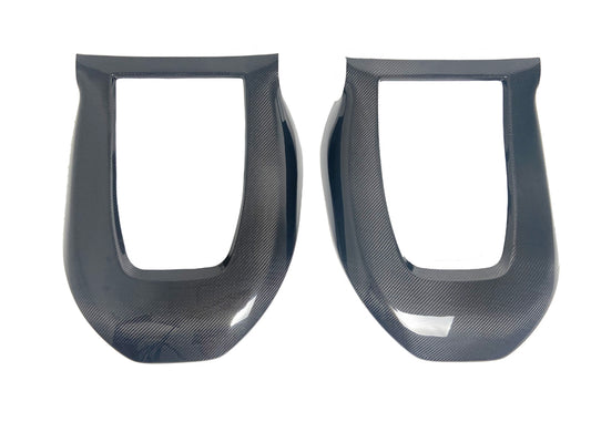 Tesla Model 3 Performance Long Range Standard Base 2017 2018 2019 2020 2021 2022 2023 with Aftermarket Parts - Seatback cover shell overlay Carbon Fiber from Aero Republic