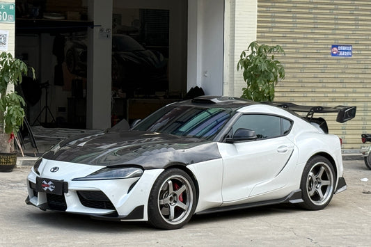 Toyota Supra MK5 A90 A91 2019 2020 2021 2022 2023 2024 2025 2026 with Aftermarket Parts - SEI TV Style Hood Carbon Fiber from Aero Republic