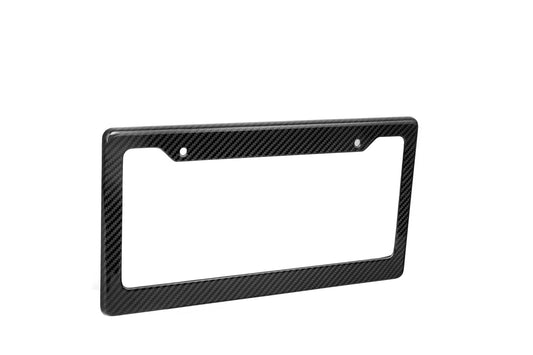 Vehicle with Aftermarket Parts - US Style USA North American Spec 2-Hole Carbon Fiber License Plate Frame Dry Pre-preg Carbon Fiber from Aero Republic
