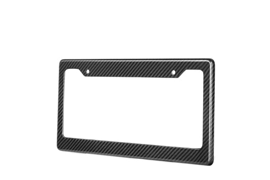 Vehicle with Aftermarket Parts - US Style USA North American Spec 2-Hole Carbon Fiber License Plate Frame Dry Pre-preg Carbon Fiber from Aero Republic