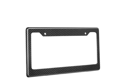 Vehicle with Aftermarket Parts - US Style USA North American Spec 2-Hole Carbon Fiber License Plate Frame Dry Pre-preg Carbon Fiber from Aero Republic