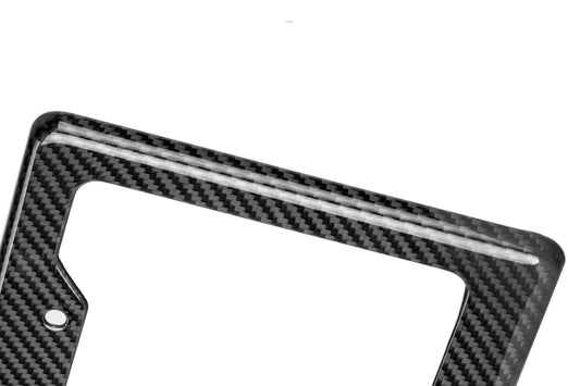 Vehicle with Aftermarket Parts - US Style USA North American Spec 2-Hole Carbon Fiber License Plate Frame Dry Pre-preg Carbon Fiber from Aero Republic