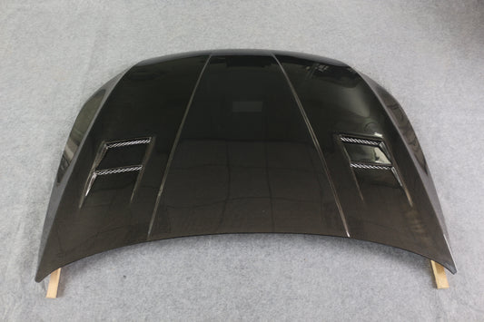 Volkswagen Golf R GTI Base MK7 MK7.5 2015 2016 2017 2018 2019 2020 2021 with Aftermarket Parts - ASpec Style Hood Carbon Fiber from Aero Republic