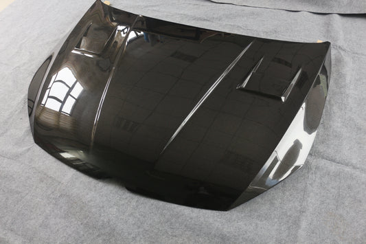Volkswagen Golf R GTI Base MK7 MK7.5 2015 2016 2017 2018 2019 2020 2021 with Aftermarket Parts - ASpec Style Hood Carbon Fiber from Aero Republic