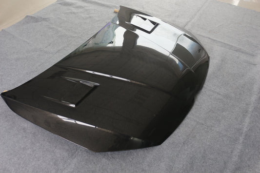 Volkswagen Golf R GTI Base MK7 MK7.5 2015 2016 2017 2018 2019 2020 2021 with Aftermarket Parts - ASpec Style Hood Carbon Fiber from Aero Republic