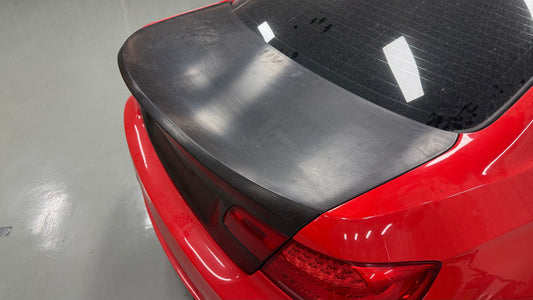 BMW M3 E92 2007 2008 2009 2010 2011 2012 2013 with Aftermarket Parts - Vor Style Ducktail Trunk Dry Pre-preg Carbon Fiber from Aero Republic