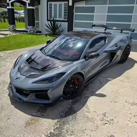 Chevrolet C8 Corvette Z06 2023-ON & C8 Corvette E-Ray 2024-ON with Aftermarket Parts - Z07 Package Style Front Canards Carbon Fiber from Aero Republic