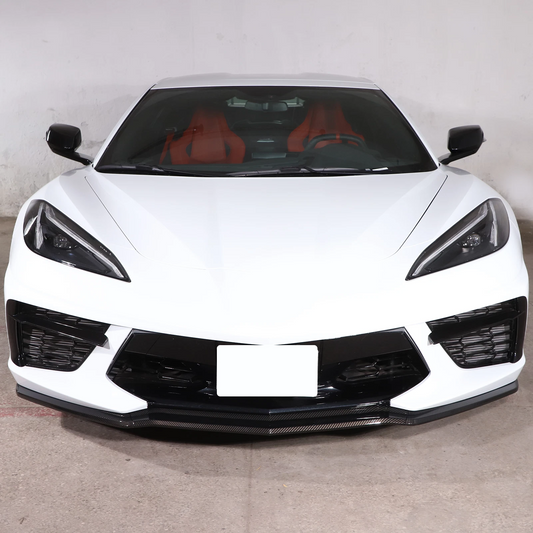 Chevrolet C8 Corvette Base 2020-ON with Aftermarket Parts - Z51 Style Front Lip Carbon Fiber from Aero Republic