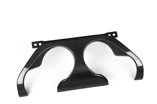 BMW M2 M2C G87 2023 2024 with Aftermarket Parts - MP Style / Center Quad Exit Rear Bumper Center Diffuser Plate Pre-preg Carbon Fiber from Aero Republic