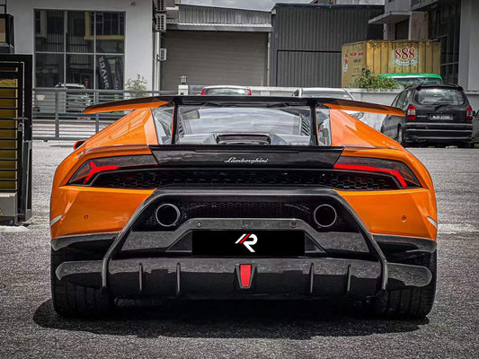 Lamborghini Huracan LP580 LP610 2015-2017 with Aftermarket Parts - LP580 or Perfomante & LP610 Style Rear Upper Grill FRP from Aero Republic
