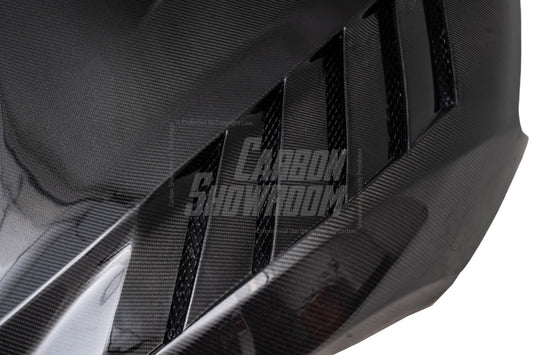 Audi R8 Gen 2 2017 2018 2019 2020 2021 2022 2023 with Aftermarket Parts - AE Style Hood Bonnet Double-sided Carbon Fiber / Partial Carbon Fiber from ArmorExtend