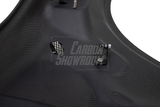 Audi R8 Gen 2 2017 2018 2019 2020 2021 2022 2023 with Aftermarket Parts - AE Style Hood Bonnet Double-sided Carbon Fiber / Partial Carbon Fiber from ArmorExtend