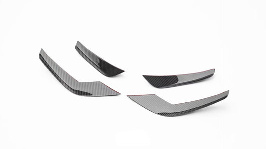 Audi R8 Gen 2 Facelift 2020 2021 2022 2023 with Aftermarket Parts - ART Front Canards Dry Pre-preg Carbon Fiber from ArmorExtend