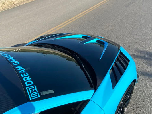 Audi R8 Gen 2 2017 2018 2019 2020 2021 2022 2023 with Aftermarket Parts - AE Style Hood Bonnet Double-sided Carbon Fiber / Partial Carbon Fiber from ArmorExtend