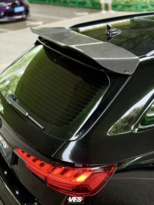 Audi RS4 B9 / B9.5 2018 2019 2020 2021 2022 2023 2024 with Aftermarket Parts - AE Rear Roof Spoiler Carbon Fiber from ArmorExtend