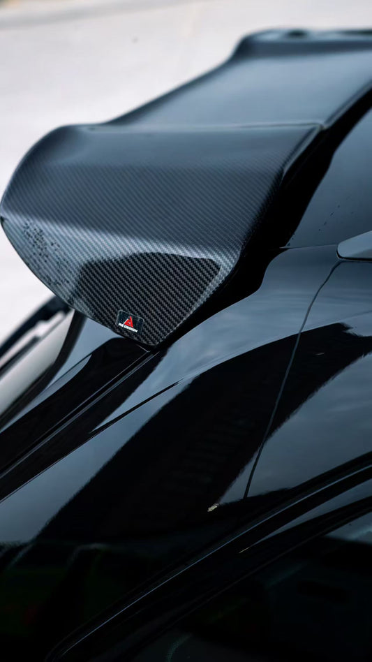 Audi RS4 B9 / B9.5 2018 2019 2020 2021 2022 2023 2024 with Aftermarket Parts - AE Rear Roof Spoiler Carbon Fiber from ArmorExtend
