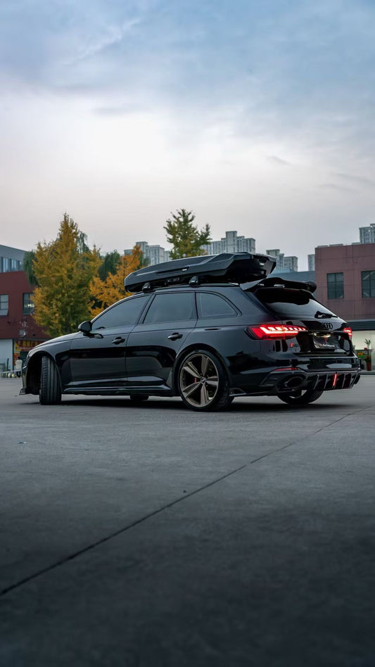 Audi RS4 B9 / B9.5 2018 2019 2020 2021 2022 2023 2024 with Aftermarket Parts - AE Rear Diffuser & Canards Carbon Fiber from ArmorExtend