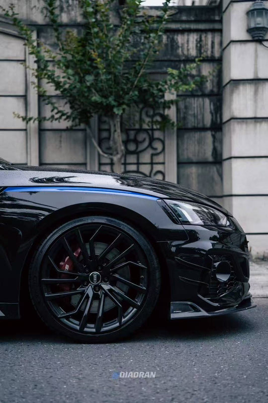 Audi RS5 B9.5 2020 2021 2022 2023 2024 2025with Aftermarket Parts - AE Style Front Lip Carbon Fiber from ArmorExtend