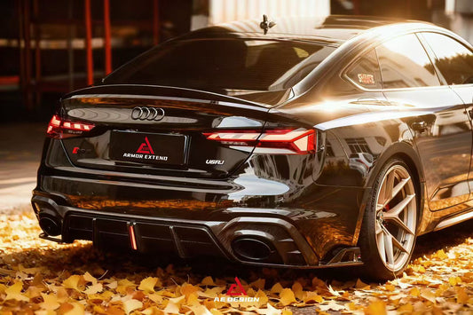 Audi RS5 B9.5 2020 2021 2022 2023 2024 Early 2025 with Aftermarket Parts - AE Style Rear Diffuser Carbon Fiber from ArmorExtend