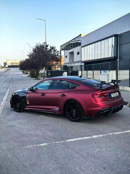 Audi RS5 B9.5 2020 2021 2022 2023 2024 Early 2025 with Aftermarket Parts - AE Style Rear Diffuser Carbon Fiber from ArmorExtend