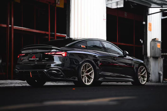 Audi RS5 B9.5 2020 2021 2022 2023 2024 Early 2025 with Aftermarket Parts - AE Style Rear Diffuser Carbon Fiber from ArmorExtend