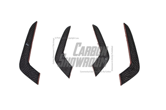 Audi RS5 B9.5 2020 2021 2022 2023 2024 with Aftermarket Parts - AE Style Front Canards Carbon Fiber from ArmorExtend