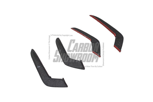 Audi RS5 B9.5 2020 2021 2022 2023 2024 with Aftermarket Parts - AE Style Front Canards Carbon Fiber from ArmorExtend