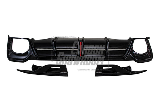 Audi RS5 B9.5 2020 2021 2022 2023 2024 with Aftermarket Parts - AE Style Rear Diffuser Carbon Fiber from ArmorExtend