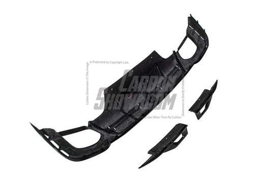 Audi RS5 B9.5 2020 2021 2022 2023 2024 with Aftermarket Parts - AE Style Rear Diffuser Carbon Fiber from ArmorExtend