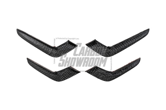Audi RS5 B9.5 2020 2021 2022 2023 2024 with Aftermarket Parts - AE Style Front Canards Carbon Fiber from ArmorExtend