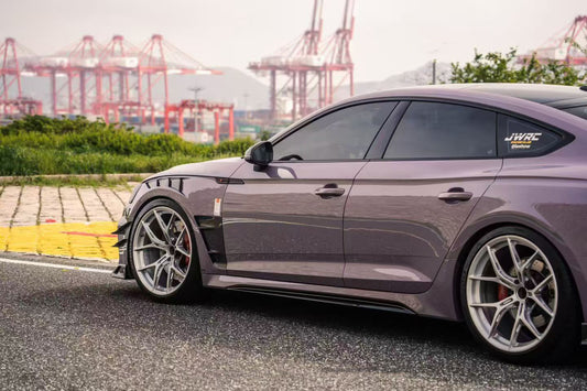 Audi RS5 B9 B9.5 2017 2018 2019 2020 2021 2022 2023 2024 2025 with Aftermarket Parts - AE Style Front Fenders Carbon Fiber from ArmorExtend