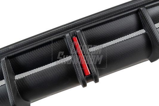 Audi RS5 B9.5 2020 2021 2022 2023 2024 with Aftermarket Parts - AE Style Rear Diffuser Carbon Fiber from ArmorExtend