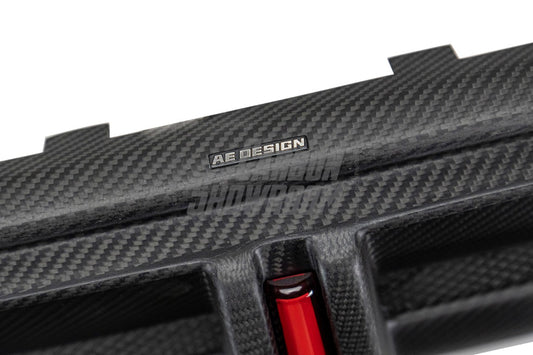 Audi RS5 B9.5 2020 2021 2022 2023 2024 with Aftermarket Parts - AE Style Rear Diffuser Carbon Fiber from ArmorExtend