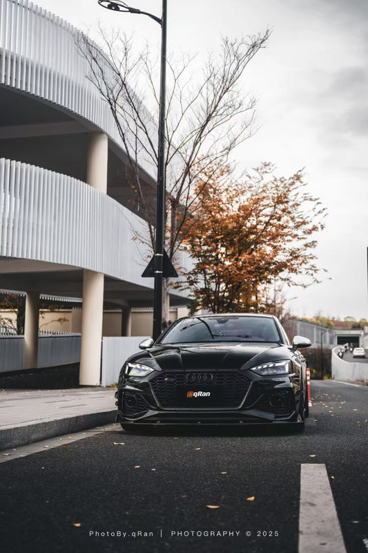 Audi RS5 B9.5 2020 2021 2022 2023 2024 2025with Aftermarket Parts - AE Style Front Lip Carbon Fiber from ArmorExtend