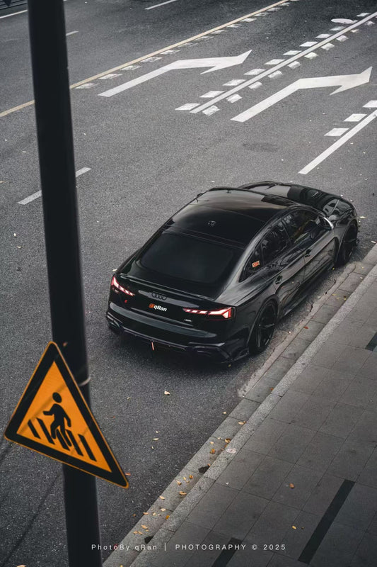 Audi RS5 B9.5 2020 2021 2022 2023 2024 Early 2025 with Aftermarket Parts - AE Style Rear Diffuser Carbon Fiber from ArmorExtend